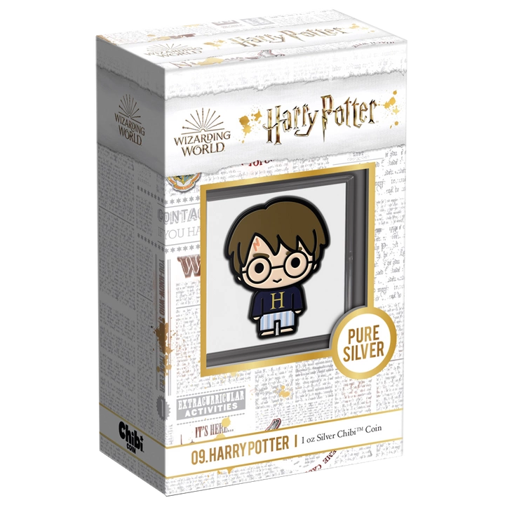 Niue: Harry Potter - Harry Potter Pyjama Chibi Coin kolorowany 1 uncja Srebra 2021 Proof