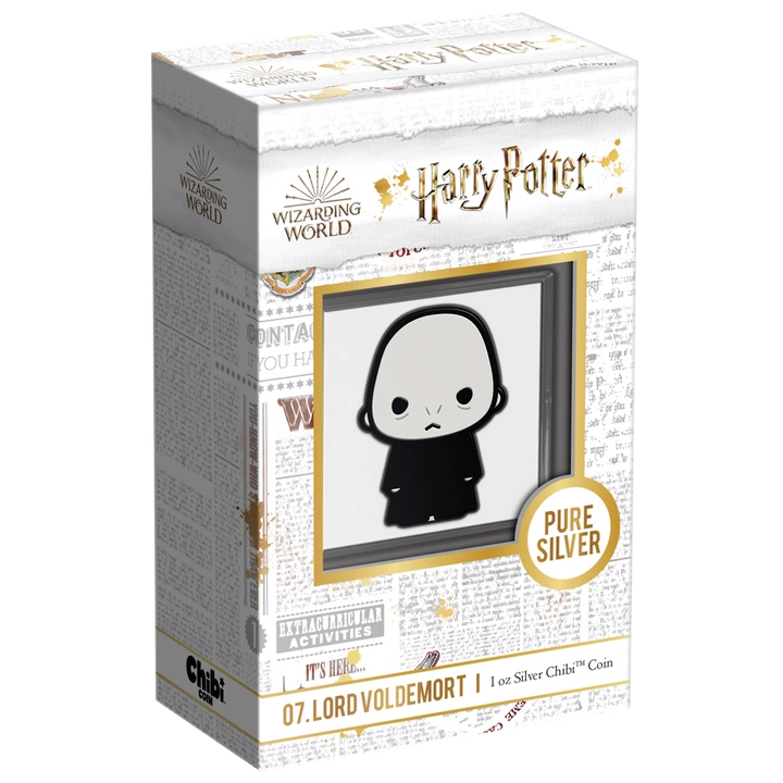 Niue: Harry Potter - Voldemort Chibi Coin kolorowany 1 uncja Srebra 2021 Proof