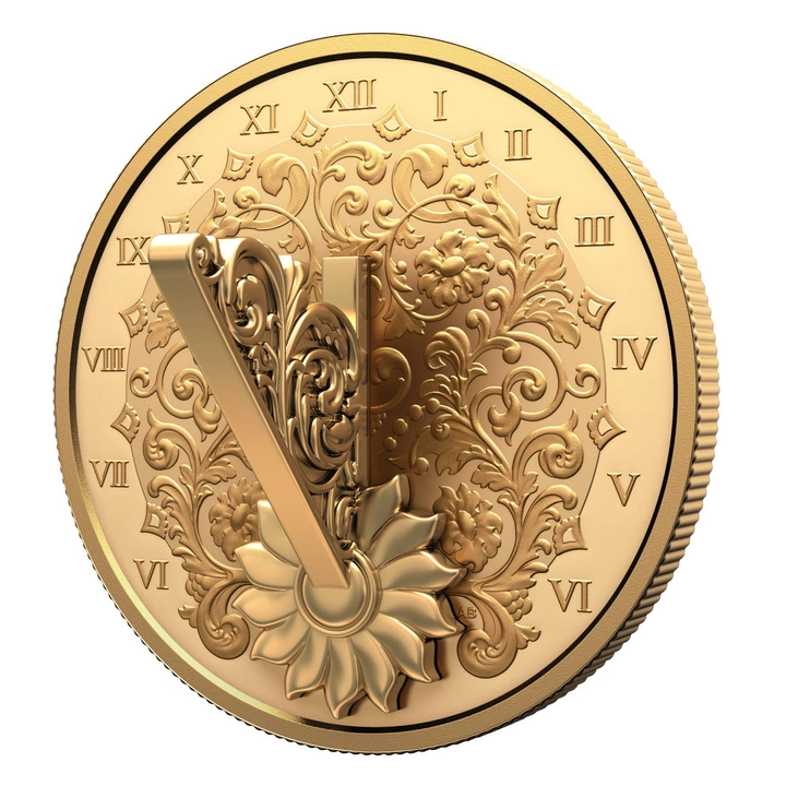 Canada: The Gilded Sundial pozłacany 1 uncja Srebra 2025 Proof