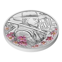 World Gangs: Yakuza kolorowany 1 uncja Srebra 2025 Proof