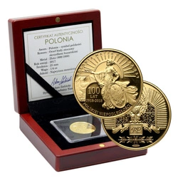 Polska: Złoty Medal 100 lat Polskiej Niepodległości 2017