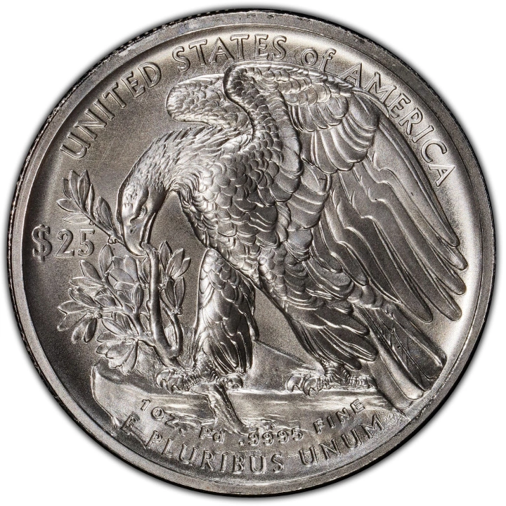 Amerykański Orzeł 1 uncja Palladu 2017 PCGS MS70 First Day of Issue