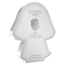 Niue: Star Wars - Kylo Ren Chibi Coin kolorowany 1 uncja Srebra 2021 Proof