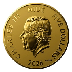 Niue: Year of the Horse 1/25 uncji Złota 2026 Prooflike