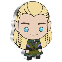 Niue: The Lord of the Rings - Legolas Chibi Coin kolorowany 1 uncja Srebra 2021 Proof