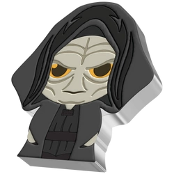 Niue: Star Wars - Emperor Palpatine Chibi Coin kolorowany 1 uncja Srebra 2022 Proof