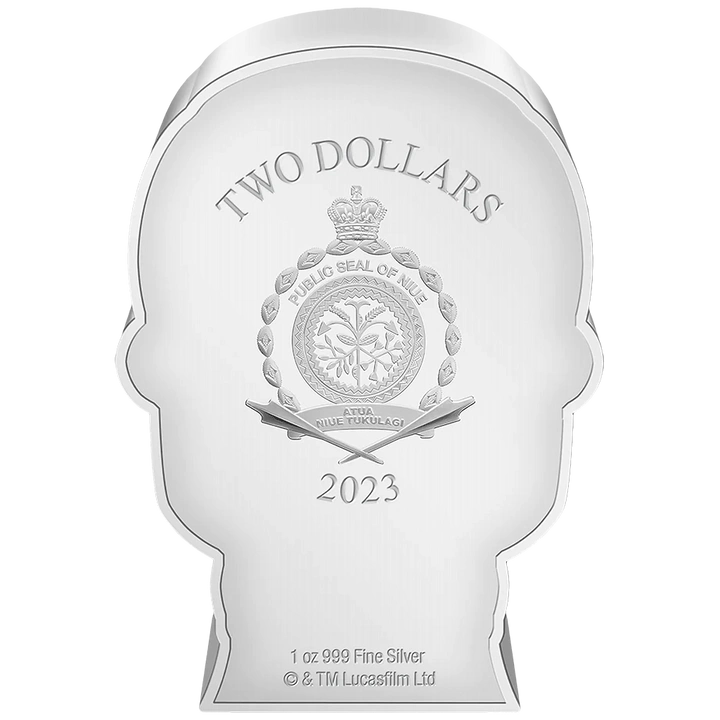 Niue: Star Wars Qui-Gon Jinn Chibi Coin kolorowany 1 uncja Srebra 2023 Proof