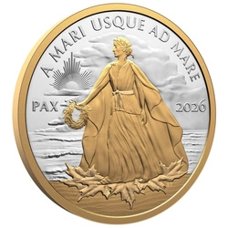 Canada: Peace Dollar pozłacany 1 uncja Srebra 2026 Proof