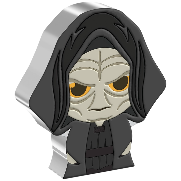 Niue: Star Wars - Emperor Palpatine Chibi Coin kolorowany 1 uncja Srebra 2022 Proof