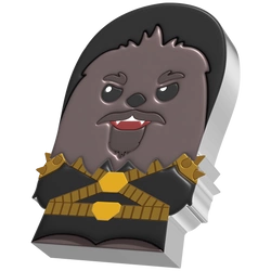 Niue: Star Wars - Krrsantan Chibi Coin kolorowany 1 uncja Srebra 2022 Proof