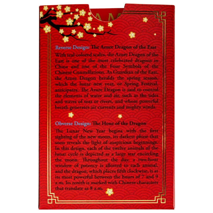 Sztabka Pamp Year of the Dragon - Legend of the Azure Dragon 1 uncja Srebra 2024