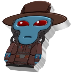 Niue: Star Wars - Cad Bane Chibi Coin kolorowany 1 uncja Srebra 2022 Proof