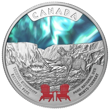 Canada’s National Parks - Torngat Moutains National Park kolorowany 1 uncja Srebra 2026 Proof