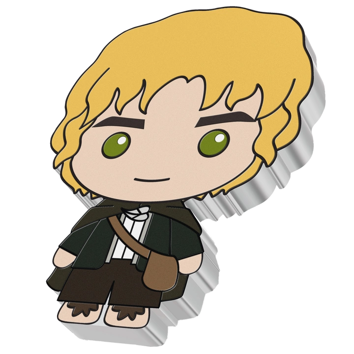Niue: The Lord of the Rings - Samwise Chibi Coin kolorowany 1 uncja Srebra 2021 Proof