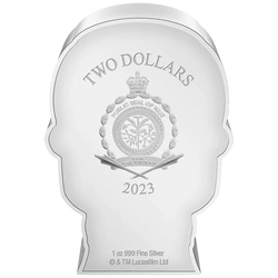 Niue: Star Wars Qui-Gon Jinn Chibi Coin kolorowany 1 uncja Srebra 2023 Proof