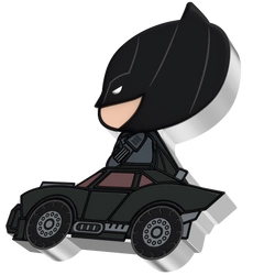 Niue: The Batman - Batman Day Chibi Coin kolorowany 2 uncje Srebra 2022 Proof