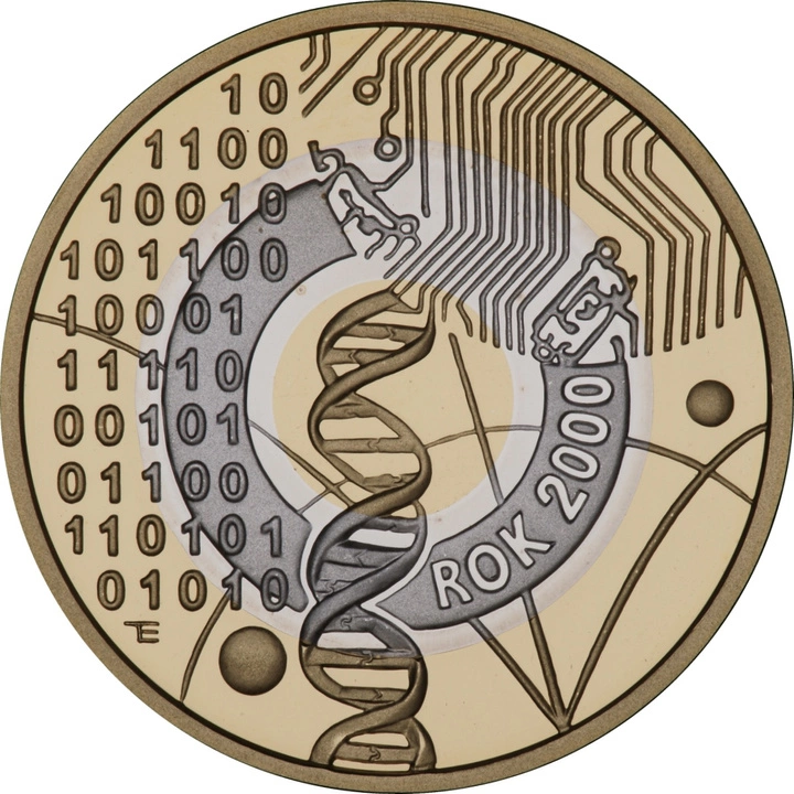 Rok 2000 – Przełom Tysiącleci 200 zł Złoto 2000 Proof