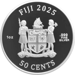 Fiji: Cats 1 uncja Srebra 2025 Prooflike