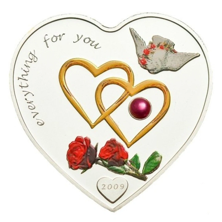 Palau: 5$ Everything for You 1 uncja Srebra 2009 Shaped Coin