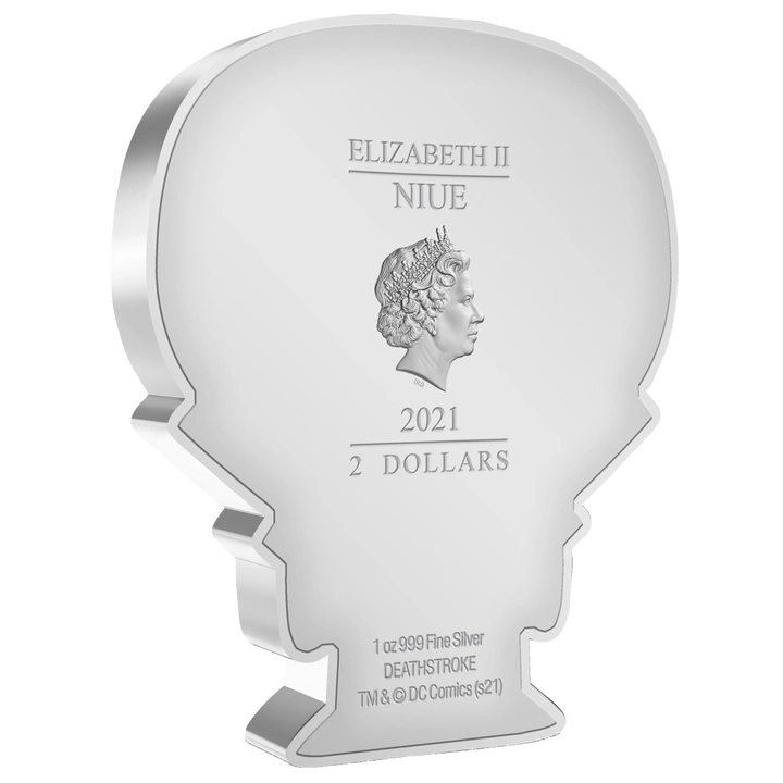 Niue: DC Comics - Deathstroke Chibi Coin kolorowany 1 uncja Srebra 2021 Proof