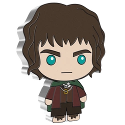 Niue: The Lord of the Rings - Frodo Chibi Coin kolorowany 1 uncja Srebra 2021 Proof
