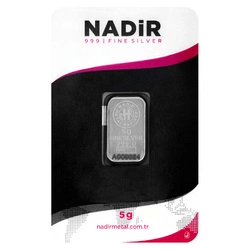 Sztabka Nadir 5 gramów Srebra