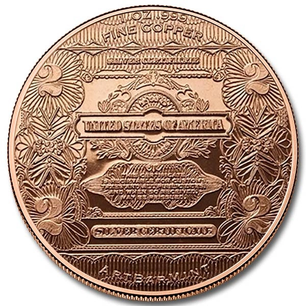 $2 Banknote 1 uncja Miedzi
