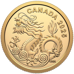 Canada: Water Dragon $8 Złoto 2025 Proof 