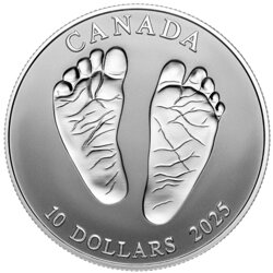 Canada: Welcome to the World $10 Srebro 2025 Reverse Proof 