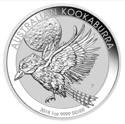 Kookaburra 1 uncja Srebra 2018 milk spots