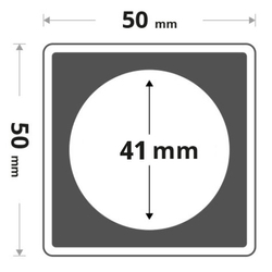 Leuchtturm - Plastikowy kapsel Quadrum Intercept (średnica: 41 mm) (6 sztuk)