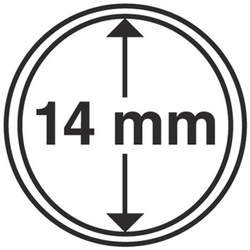 Leuchtturm - Plastikowy kapsel na monetę 14 mm 100 sztuk