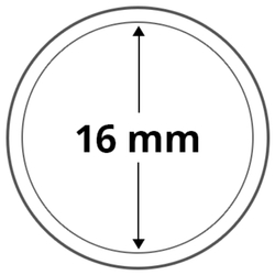 Leuchtturm - Plastikowy kapsel na monetę 16 mm 100 sztuk