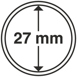 Leuchtturm - Plastikowy kapsel na monetę 27 mm 100 sztuk