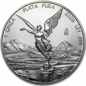 Mexican Libertad 1 uncja Srebra 2009