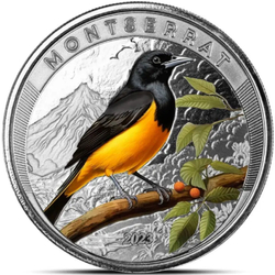 Montserrat: Oriole kolorowany 1 uncja Srebra 2023 Proof