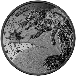 Ragnarök: Sköll 1 uncja Srebra 2024 (Black Silver)