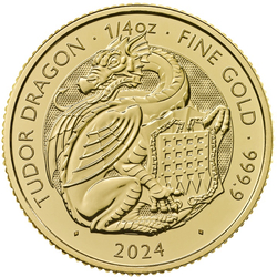 The Royal Tudor Beasts: The Tudor Dragon 1/4 uncji Złota 2024