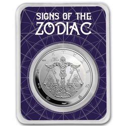 Tokelau: Zodiac Series - Waga 1 uncja Srebra 2024 Slab