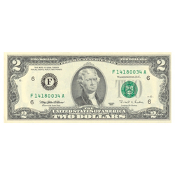 Banknot USA 2 Dolary (2 U.S. dollars / 2 USD) UNC